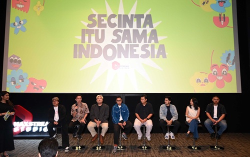 Telkomsel melalui MAXStream Studios menyelenggarakan press conference sekaligus sesi nonton bersama tiga film pendek terpilih dari program SISI 2025 di Jaksel (foto/ist)